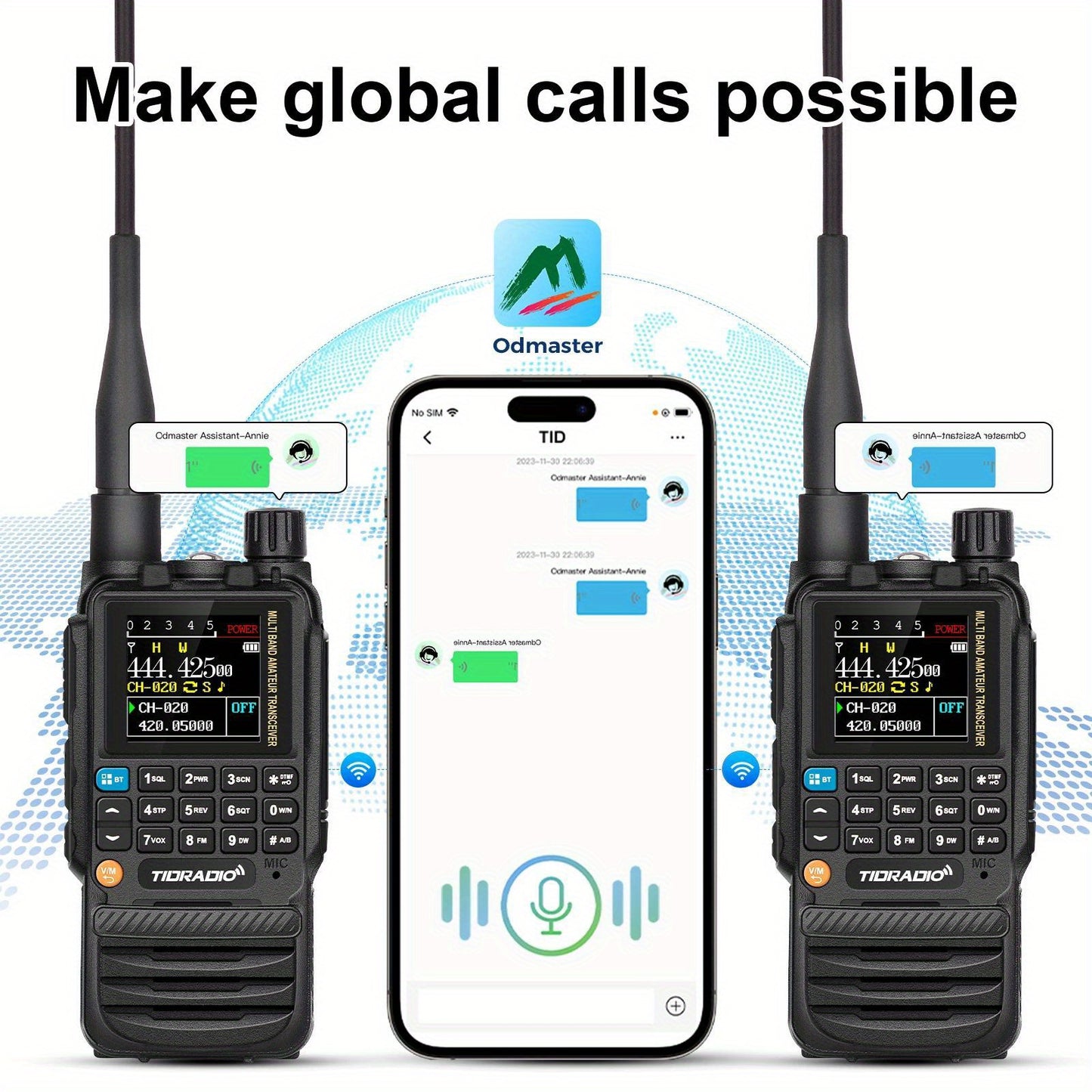 TIDRADIO H3 PLUS | Ham Radio Multi-Band Two-Way Radios with AM/FM & Wireless Headset Compatibility | 5000km Long Range Walkie Talkies for Camping & Emergency, Longrange Radios, Outdoor Communication, Portable Radio, Handheld