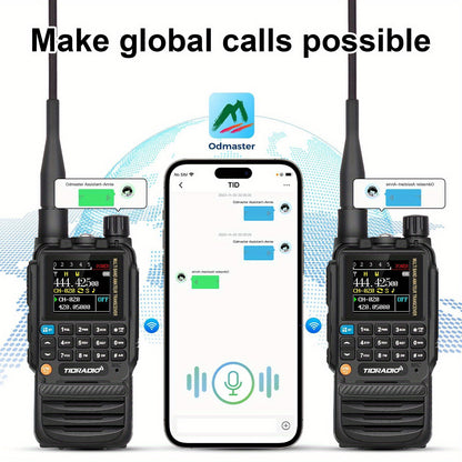TIDRADIO H3 PLUS | Ham Radio Multi-Band Two-Way Radios with AM/ FM & Wireless Headset Compatibility | 5000km Long Range Walkie Talkies for Camping & Emergency, Emergency Communication, Outdoor Communication, Handheld Transcei