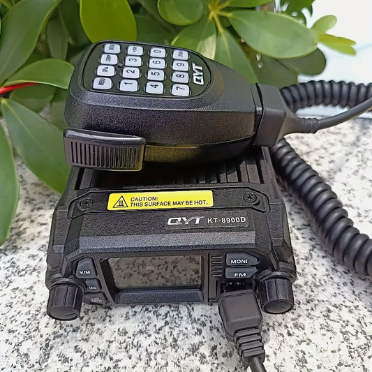QYT Dual Band VHF/UHF 12V High-Power Mobile Transceiver Two-Way Radio with Remote Kill/Activate, PC Programming, Cigarette Lighter Power & No Battery Required - 136-174MHz & 400-480MHz for General Driving Positions