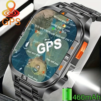 COIUSOR'S New GPS Smart Watch 2.01-inch TFT Highresolution Display, Equipped with High-Precision GPS Sports positioning, wireless call sync SMS alerts, GPS L1+L5 Dual-Frequency Positioning, Compass, Altitude, Air Pressure, Hi