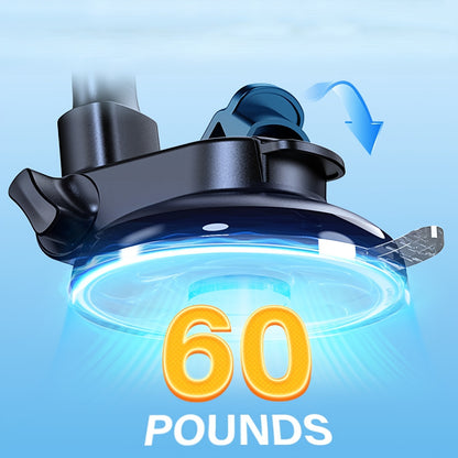 Solid Car Truck Phone Mount Holder with Gooseneck Long Arm, Mobile Holders w/Industrial-Strength Suction Cup, Anti-Shake Stabilizer