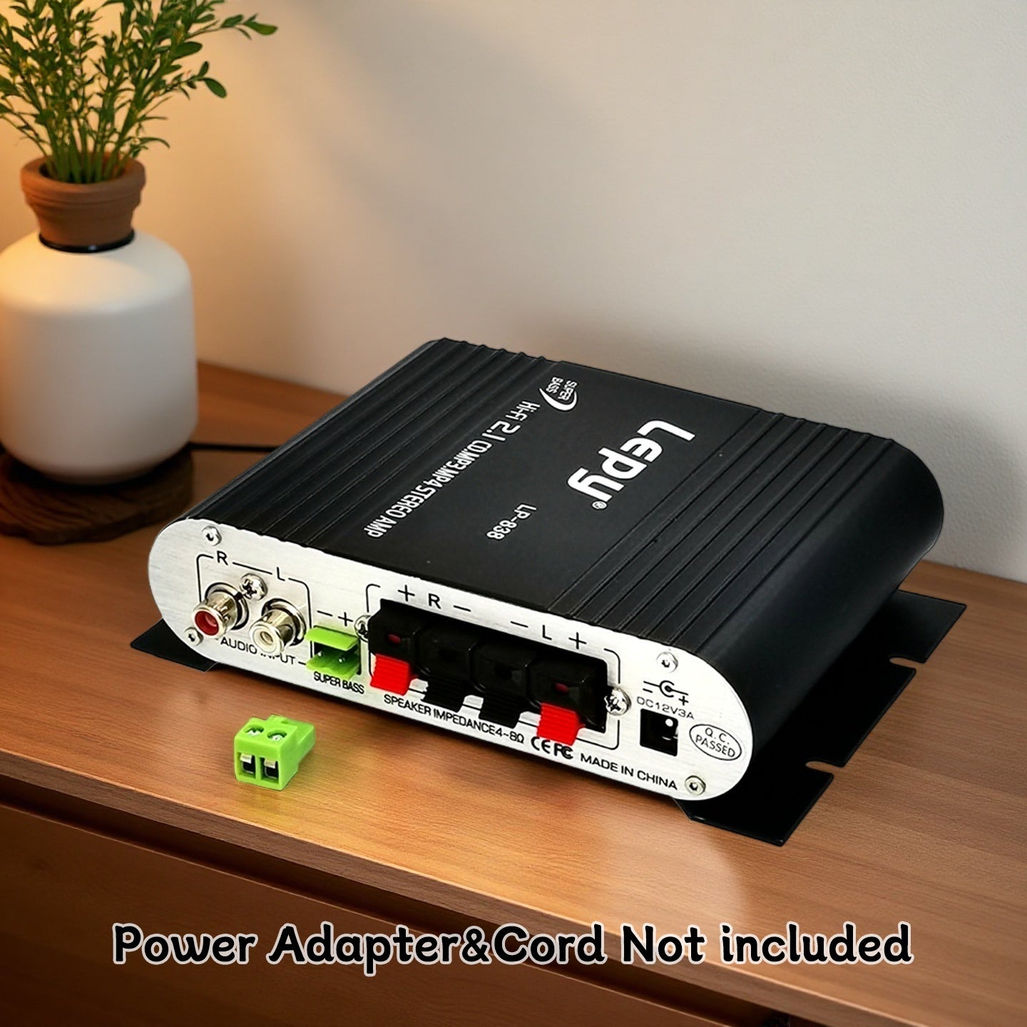 A 600W High-Power 2.1 Channel Amplifier with Hifi Stereo, Featuring Bass Enhancement And Treble Control, 3.5Mm Input, Suitable for Car Speakers, Home Theaters, Computers, And Tvs