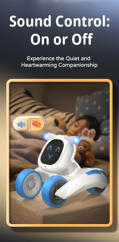 Robot Dog Toy With Face Expression & Lights, Smart Interactive Talking Robot Toys With Voice Control, Touch Sensing, Recording, Singing & Dancing, RC Robot Pet - For Girls & Boys - Perfect Christmas & Birthday Gift