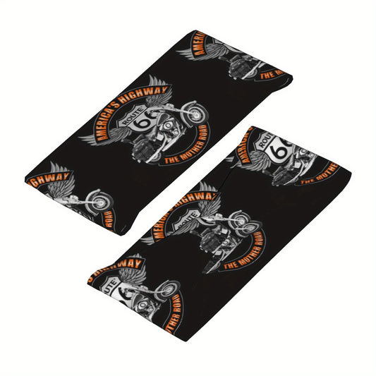 Hygroscopic Exercise Headband for Motorcycle Sports on Route 66