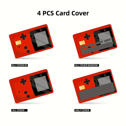 4pcs Credit Card Ultra-thin Skin Vinyl No Residue Stickers Suitable For Credit Card Debit Card Transportation Card Key Card Skin