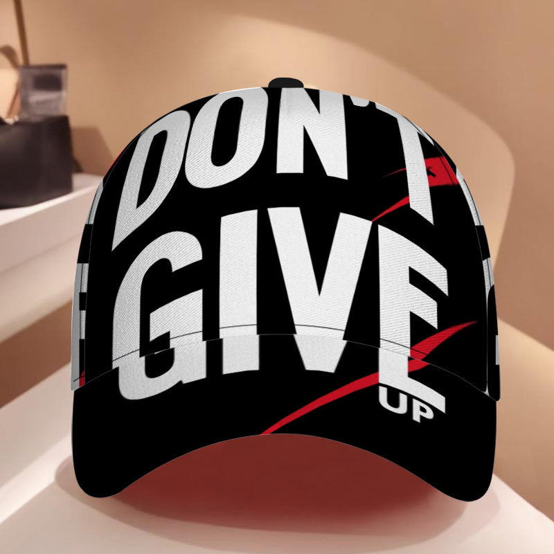 1pc Motivational Statement Design Print Classic Baseball Cap | Adjustable Lightweight Duckbill Hat, Ideal for Daily Wear, Comfortable Fit, Perfect for Traveling, Hand Wash or Professional Dry Clean
