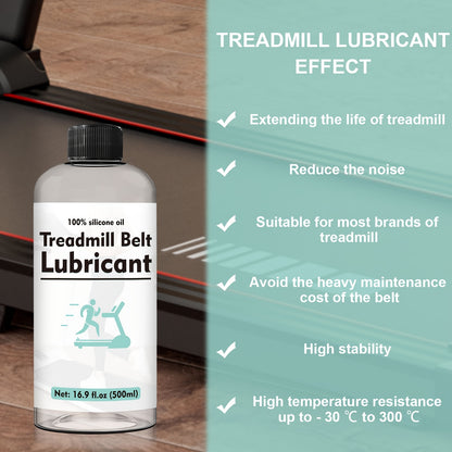 Treadmill Lubricant Oil 16.91oz, Resistant And Stable Treadmill Oil Belt Lubricant, Reduce Friction Silicone Oil for Treadmill Suitable for All Kinds Of Treadmills