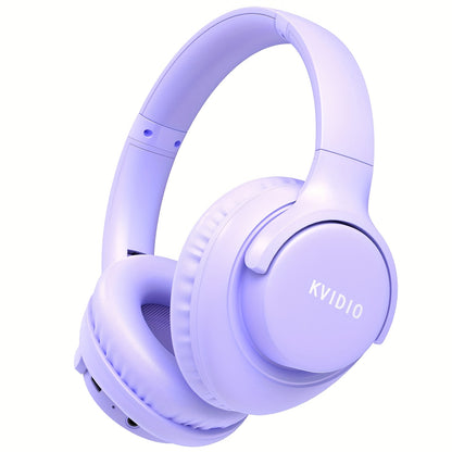 Wireless Noise Cancelling Headphones, Wireless Earbuds With Deep Bass, HiFi Stereo Sound Low Latency, Lightweight Foldable Headphones With Built-in Microphone, For Work Laptops, Mobile Phones, On-head Gaming Headphones, Compa