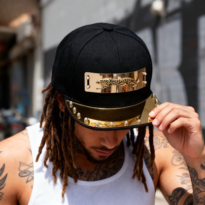 1pc Men'S Fashion Hip-Hop Street Dance Performance Baseball Cap - Casual Style, 100% Polyester, Lightweight, Animal Print, Non-Stretch Fabric - For Men - Suitable for Streetwear, Dance, Casual Occasions - Perfect Gift for Fas
