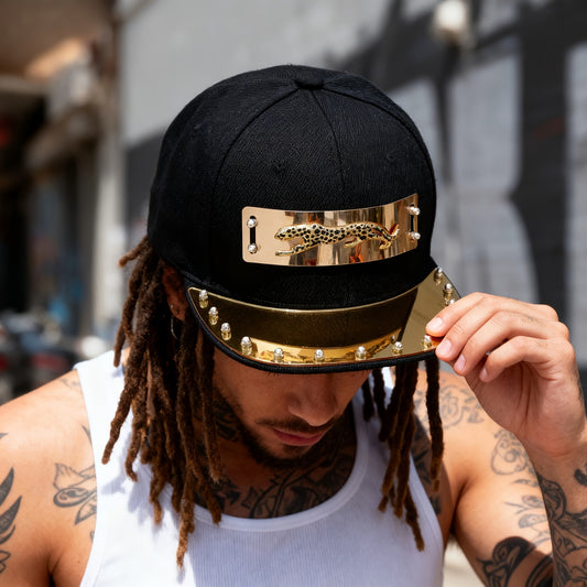 1pc Men'S Fashion Hip-Hop Street Dance Performance Baseball Cap - Casual Style, 100% Polyester, Lightweight, Animal Print, Non-Stretch Fabric - For Men - Suitable for Streetwear, Dance, Casual Occasions - Perfect Gift for Fas