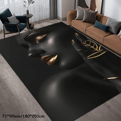 1pc Christmas Decorative Area Rug, Artistic Carpet, Non-Slip, Machine Washable, Easy to Maintain, Home Decor for Sofa, Coffee Table, Bedside, Dining Table, Kitchen Non-Slip Mat, Game Room, Entrance Rug, Floor Mat.