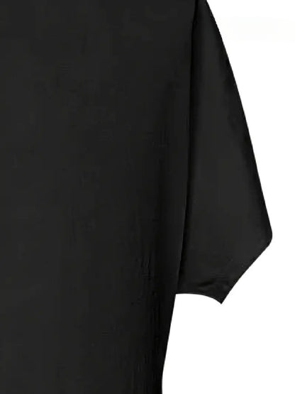 Women's Off-Shoulder Loose Maxi Dress Good Vibes Only Print Casual Comfortable Pocket Loungewear Nightgown