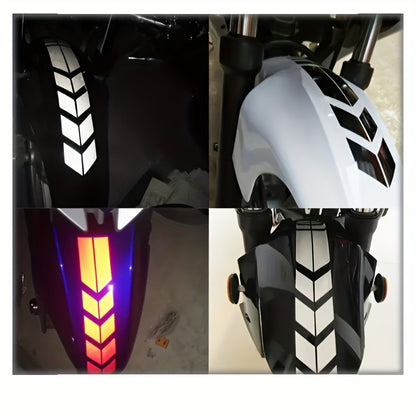 Nighttime Reflective Warning Sticker for Electric Bikes, Motorcycles, and Cars - Waterproof, Sunproof, Self-Adhesive Label