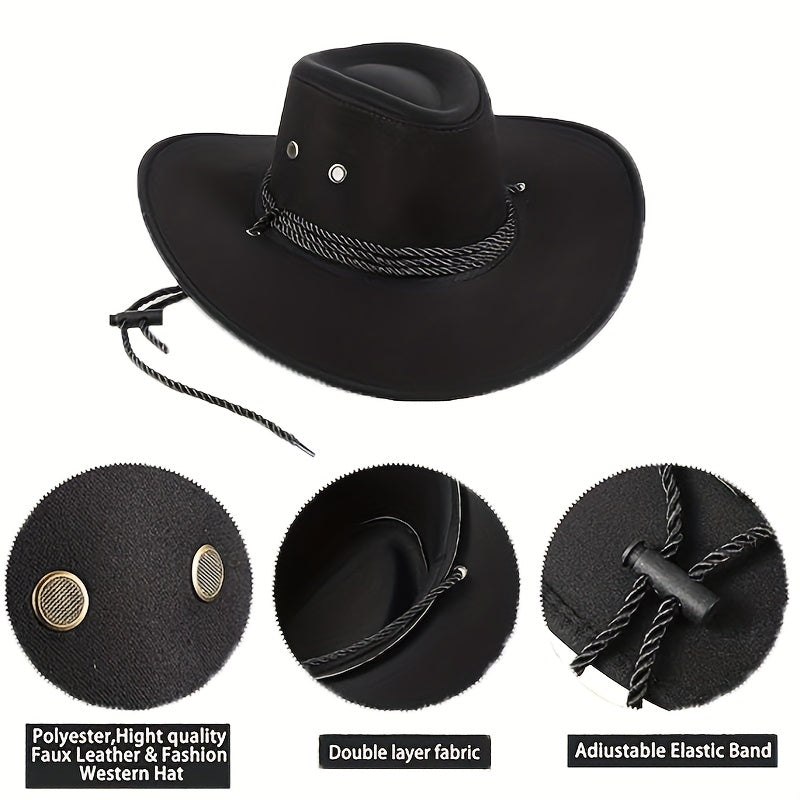 Western Cowboy Hat 12pcs Set, Cowboy Party Hats for Family Reunions And Holiday Decorations, Unisex for Men And Women for Halloween, Christmas Event & Party Supplies for Christmas, Newyear, Valentine, Party Events
