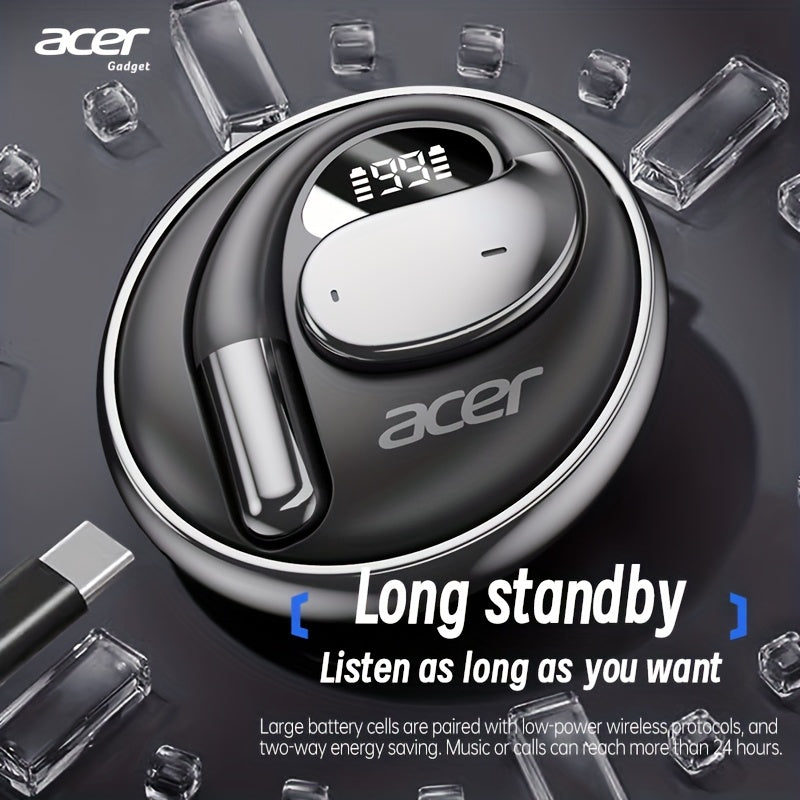 TWS Wireless Headphones with Noise Cancelling for Calls, Sports & Running In-Ear Design, Lightweight Touch Control, Long Battery Life, HIFI Sound, Compatible With Mobile Phones, Tablets, And Laptops With Charging Case