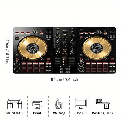 1pc Pioneer DJ DDJ-SB3 DJ Controller Desk Mat | Non-Slip Surface, Durable Polyester & Rubber Base, Compatible with DDJ-SB3, Ideal for Home/Professional Studios, Gaming & Office, Studio Furniture Accessory