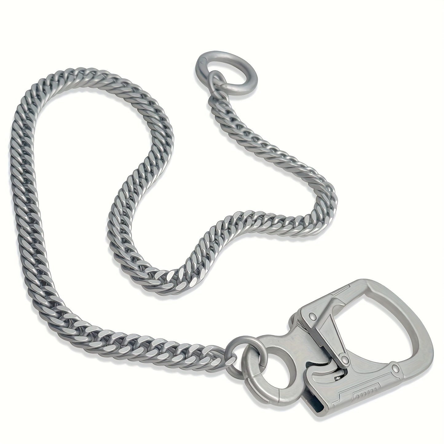 Ahiller Business Style Wallet Chain, Hip Hop Style Keychain - Dual Lock Security Design, Outdoor Camping, Traveling Accessory for Motorcycle/Daily Use with Scratch Resistant Coating, Men's EDC Carrying Gear Chain, Perfect Gif