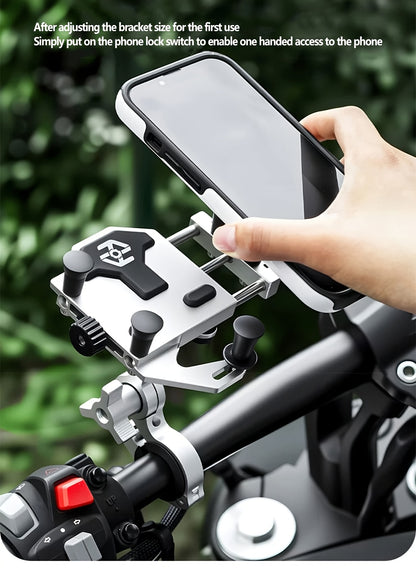 [Riding Phone Bracket] Outdoor Riding Bracket, Motorcycle Mobile Phone Navigation Bracket, Can Rotate 360°, Shock Absorption And Anti Shake, Electric Bicycle Takeaway Bracket, Car Delivery Knight Special Fixed Bracket, Multi