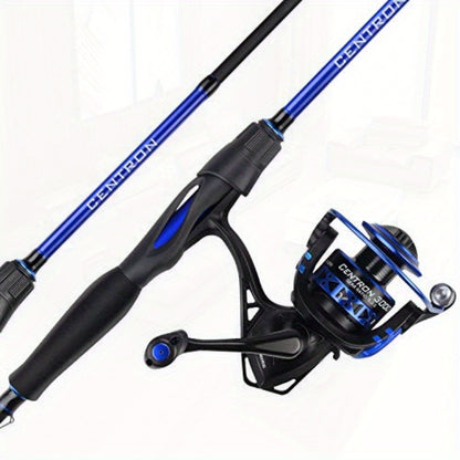 KastKing Centron Fishing Rod and Reel Combo Spinning and Baitcasting Combos IM6 Graphite 2pcs Blanks Stainless Steel Guides with Ceramic Rings Contoured EVA Handles and Fighting Butt