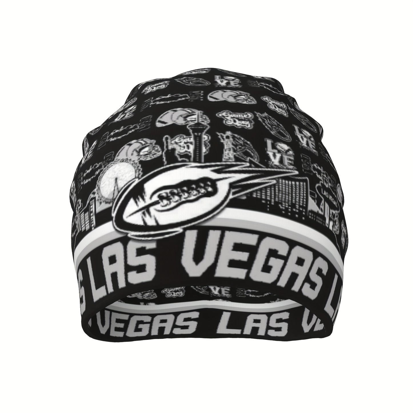 Las Vegas Football Team Logo Beanie Hat - Sport Style Warm Unisex for men & women, Sizing, All-Season Gift for Football Fans (Ideal for Games, Christmas, New Year) - Ultimate Cold Weather Accessory