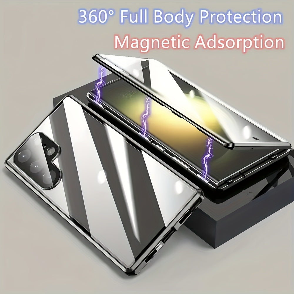 Phone Case: Exquisite Magnetic Phone Cases Compatible with Samsung S23FE, S24/Plus/Ultra/FE, S25/plus/FE/ultra/Edge, Featuring Magnetic Quick Attachment, Seamless Fit, Protection, and High-quality Feel, Fully Showcasing Conve