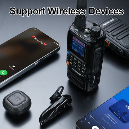 TIDRADIO H3 PLUS | Ham Radio Multi-Band Two-Way Radios with AM/ FM & Wireless Headset Compatibility | 5000km Long Range Walkie Talkies for Camping & Emergency