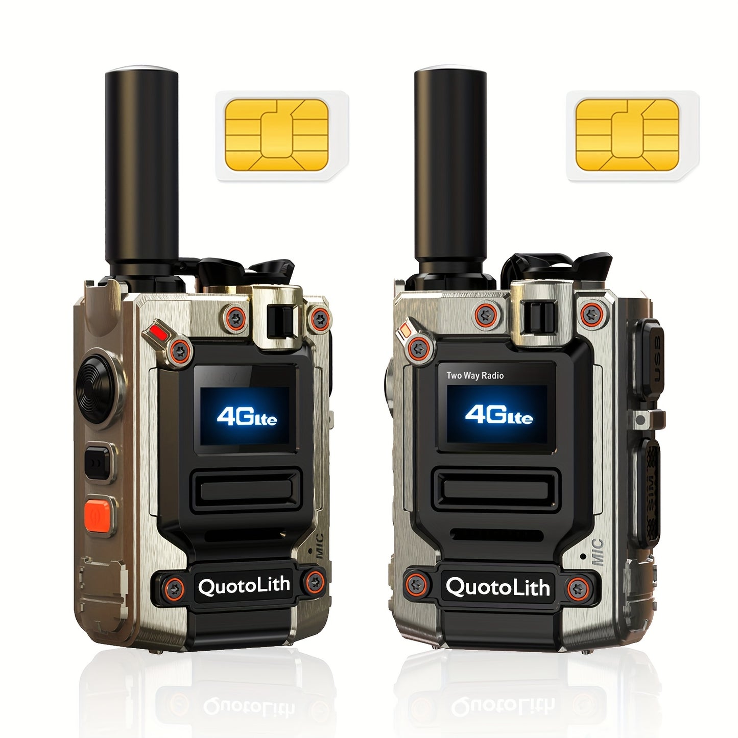 1/2pcs Global Walkie-talkie Two-way Radio Portable Radio Remote Walkie-talkie, 5000 Miles Of Communication Freedom, Rechargeable PTT Cellular One-click Wireless, Suitable For Outdoor, Group And Remote Coordination Fast Wirele