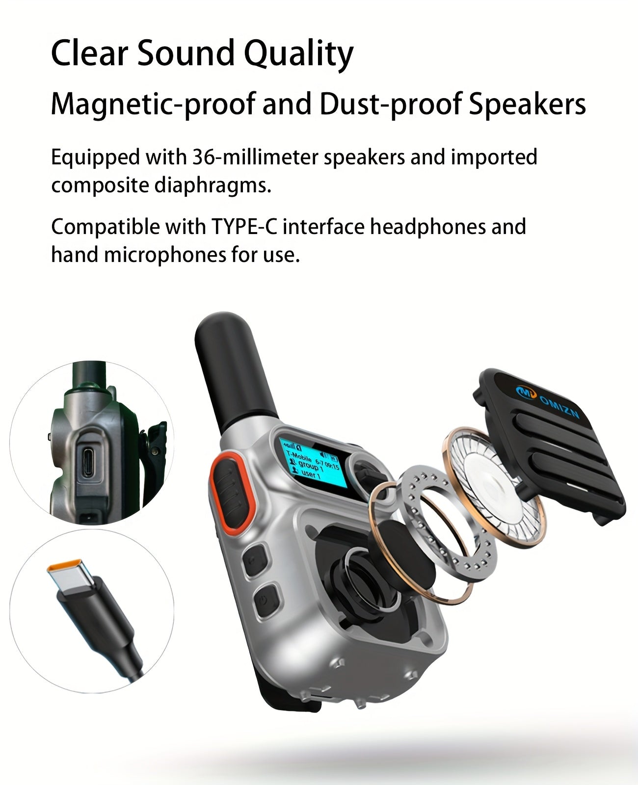 5000 Miles 5G/4G LTE Long Range Walkie Talkie Push to Talk No Monthly Fee Two Way POC Radio Nationwide US Coverage Anti-Drop Emergency Safety Commercial Truckers Taxi Drivers Construction Sites Concerts, Construction Site Rad