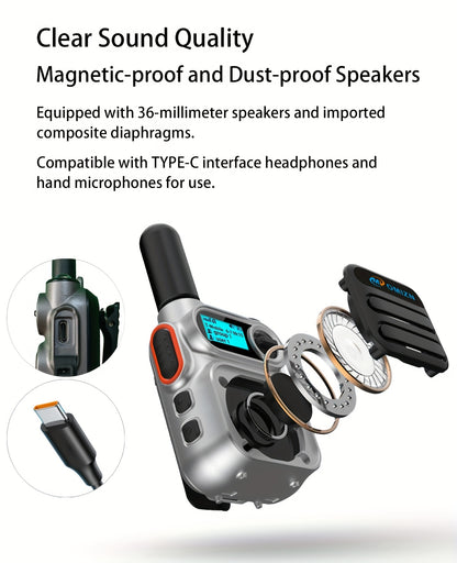 5000 Miles 5G/4G LTE Long Range Walkie Talkie Push to Talk No Monthly Fee Two Way POC Radio Nationwide US Coverage Anti-Drop Emergency Safety Commercial Truckers Taxi Drivers Construction Sites Concerts, Construction Site Rad