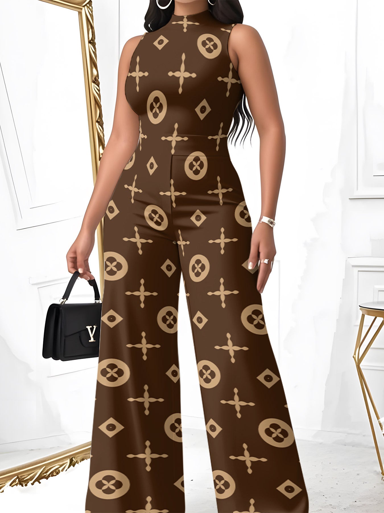 Women'S Jumpsuits Designed by Luxury Brands, Trendy And Fashionable with Bright Prints, Are Sexy, Slim, Lightweight And Comfortable, Suitable for Beach Outings, Summer Vacations, And Casual Outdoor Wear