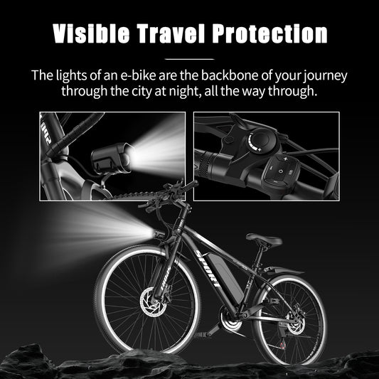 25MPH 26'' Electric Mountain Bike - 749W Motor, 10Ah Removable Battery, 7-Speed Gears, LCD Display, Disc Brakes, 330 lbs Capacity - Off-Road & Commuting Bicycle for Adventure Seekers, Electric Bike for Men, Electric Mountain