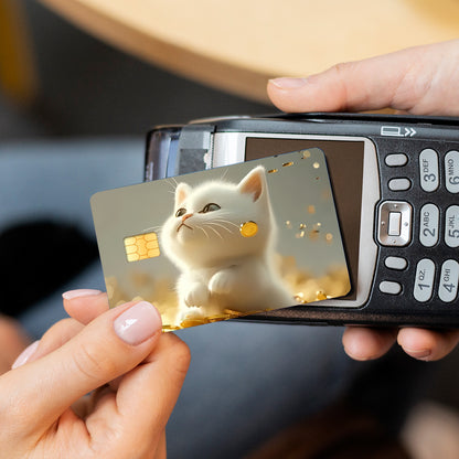 Two Shiny Credit Card Skins Made of Ultra-Thin Vinyl, Designed for Credit Cards, Debit Cards, Transit Cards, And Key Cards, Providing Protection And Personalization for Bank Cards with Features Like ing, Scratch Resistance, A