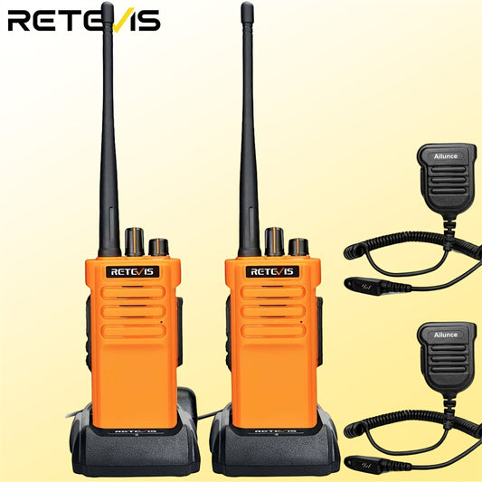 Retevis RT29 Two Way Radios Long Range, Heavy Duty 2 Way Radio for Adults, Professional Walkie Talkies with Mic, VOX, Emergency Alarm, for Survive Adventure Hunting(2 Pack)