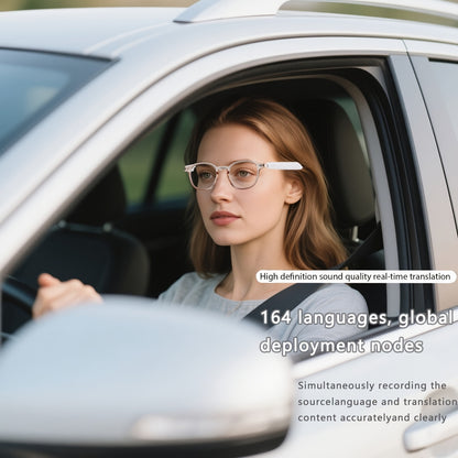 AI Smart Glasses, Smart Glasses with 160 Languages Real Time Translation Support, Chat GPT System, HVESBSFSYNew Multi-functional Audio Glasses for Men And Women, Built-in Microphone And Speaker, HD Voice Calls And HIFI Music