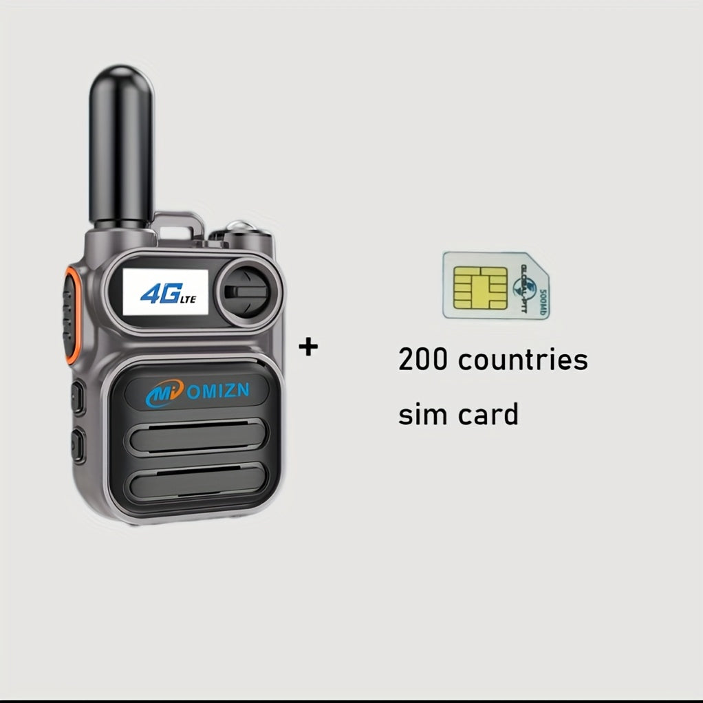 Global Walkie-Talkie with 5G Signal, Shockproof Anti-Fall Dustproof Design, 7-Day Standby, Dual SIM Card Slots, Type-C Fast Charging & Built-in Flashlight for Outdoor Communication