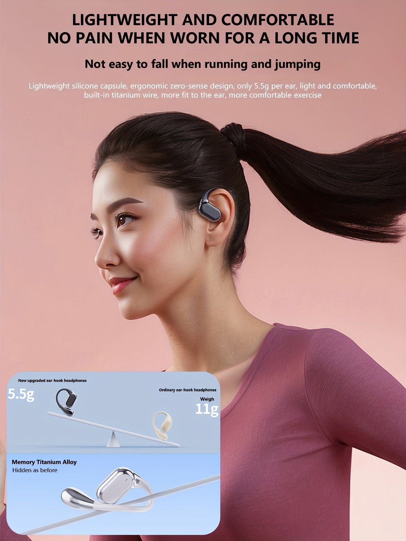 2025 NEW style [Real-Time Translator on-ear Earbuds] Real-Time 2-Way Language Translator none-in-ear Earbuds | 144 Languages, Portable Translation Headset with APP for Music & Calling, for iOS for Android,for Christmas gift