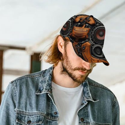 CUTEHSJ 's & 's Futuristic Tech-Inspired Baseball Cap with Speaker-Like Ear Protusions - Adjustable Buckle, UPF, Lightweight Hip-Hop Hat for Outdoor, Weddings, & Music Events - Modern Gadget Accessory