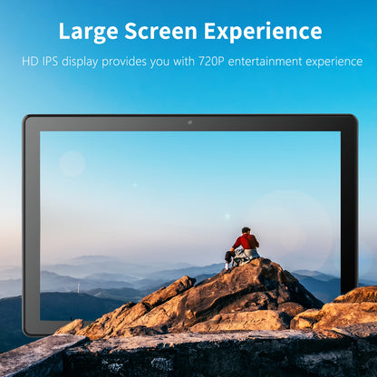 PRITOM 10.1 Inch Android 15 Tablet, 2-In-1 Tablet (Including Keyboard, Mouse, Protective Case, Stylus And Data Cable), 12GB (3GB + 9GB Expandable) RAM, 64GB Storage, Supports Up to 1TB Storage Expansion, 8MP Camera, Dual-Band