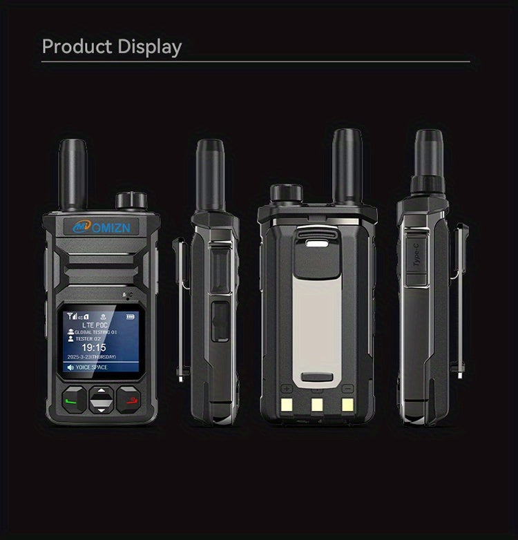 Omi T6 Global 5000 Km 4G/5G Walkie-Talkie with Large Color Screen, 8K HD Sound, 5-Day Life, -Free Calling, Global Coverage, Ideal for Outdoor dventures & Group Communication