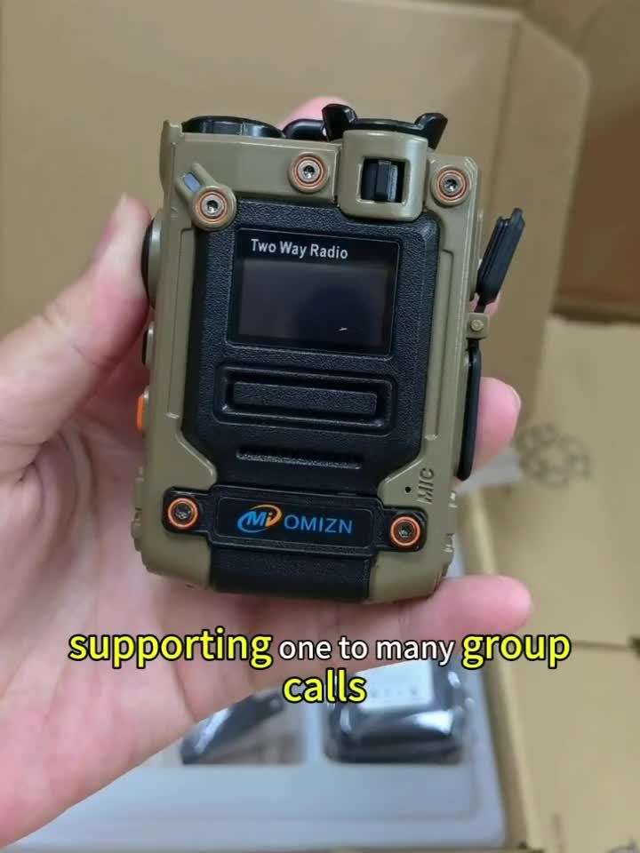 OMIZN-M8 Global Walkie Talkie 5000km Nationwide PoC Two Way Radios with SIM Card 6800mAh AES256 Type-C Charging Noise Reduction Long Range, Emergency Communication, Outdoor Communication, Lightweight Radio, Portable Device, D