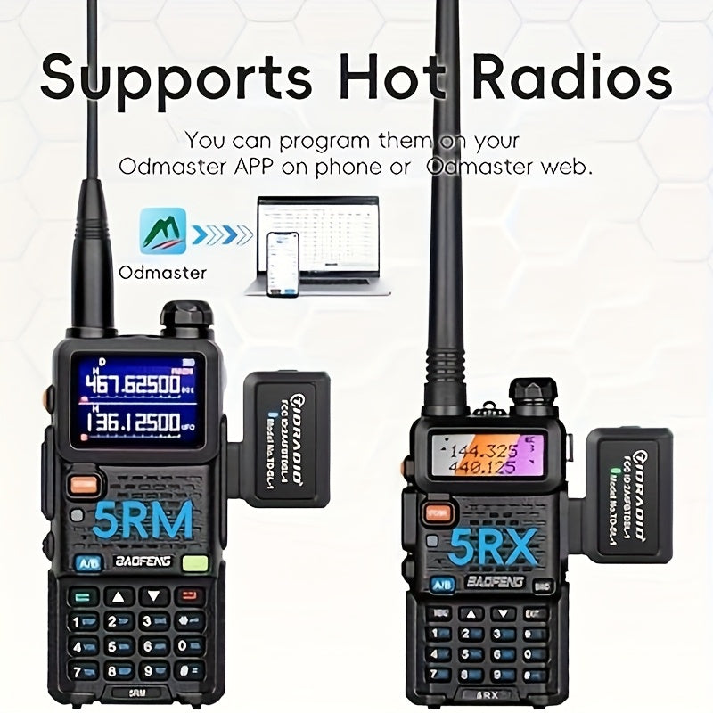 TIDRADIO Ham Radio Wireless Programmer Adapter APP and PC Program Multiple Models No Driver Issues Instead of Program Cable