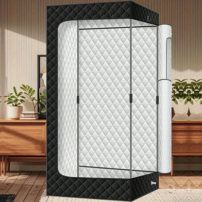 Portable Sauna Tent for Home Use - Steam-Free, Full Body Sweat Enclosure for Relaxation & Detox, Vertical Design (Black 70.8"x31.5"x31.5")
