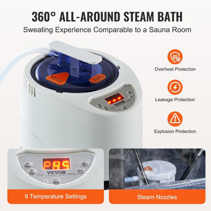 Join the Craze Portable Steam Sauna Tent 1200W Personal Spa Loss Weight Detox Therapy Last Few Left