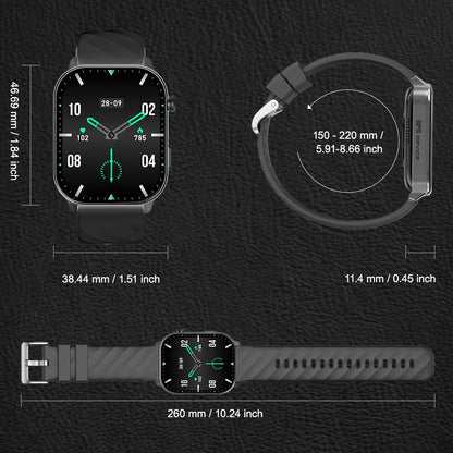 High-Performance GPS Smartwatch with Precise Route Tracking, 1ATM Waterproof, 2.01-Inch Full Touchscreen, HD Calls, Message Sync, Sleep Monitoring, Music Playback, Remote Camera Control, Voice Assistant, 100+ Sports Modes –