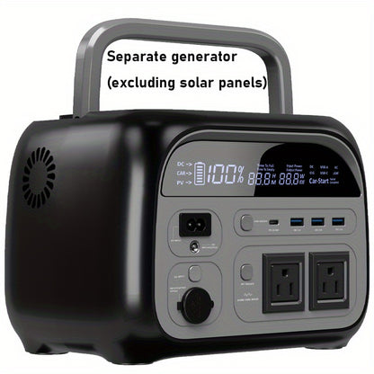 108000mAh Portable Solar UPS Generator/100W Solar Panel, Plug And Play Lithium Battery Pack For CPAP, Camping, Home Emergency Backup, Solar Compact & Lightweight Design, Overload & Overheat, Ideal For Travel, Medical, And Pow