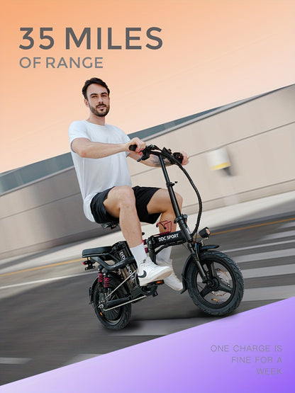 Foldable Electric Bike for Adults, 700W Peak Motor 48V 20Ah Removable Battery Ebike, 35 Miles 32km/h High - Speed, City Commuter, LCD Display, Dual Disc Brakes, for Men & Women (330 Lbs Capacity)
