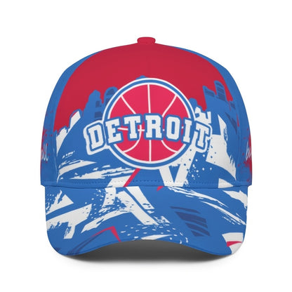 Detroit Basketball Graffiti Cap for & - Adjustable Snapback Hat Suitable for All Seasons, Outdoor Travel, Beach Parties & Casual Wear - Lightweight Sporty Hat with Detroit Basketball Graphic Print, Sun Protection (Spring/Fall