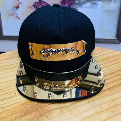 1pc Men'S Fashion Hip-Hop Street Dance Performance Baseball Cap - Casual Style, 100% Polyester, Lightweight, Animal Print, Non-Stretch Fabric - For Men - Suitable for Streetwear, Dance, Casual Occasions - Perfect Gift for Fas
