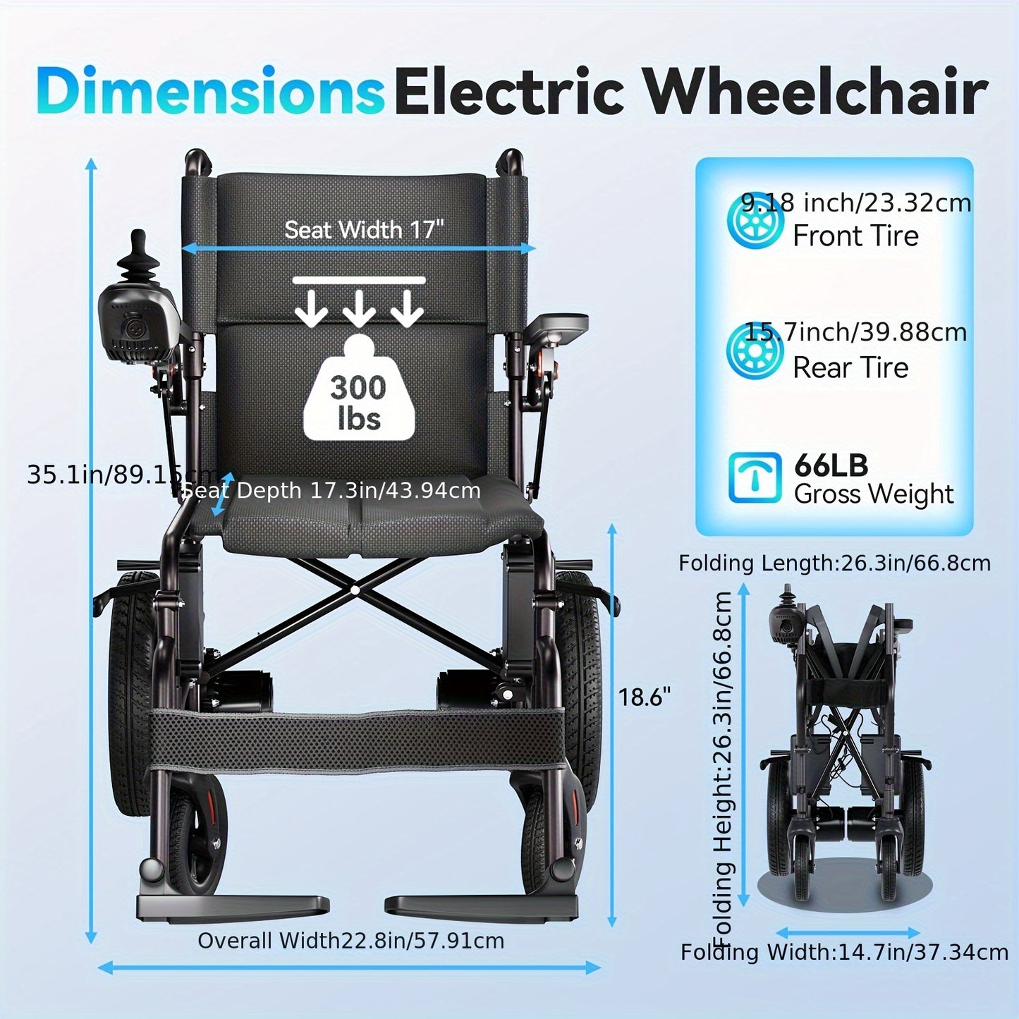 [Extended Range & Portable Folding]HOMYKING Electric Wheelchair For Adults & Seniors | 15-Mile Long Range + All-Terrain Capability | One-Button Compact Fold - The Ultimate Mobility Solution (Premium Black)