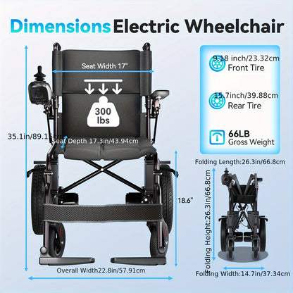[Extended Range & Portable Folding]HOMYKING Electric Wheelchair For Adults & Seniors | 15-Mile Long Range + All-Terrain Capability | One-Button Compact Fold - The Ultimate Mobility Solution (Premium Black)